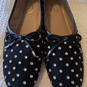 Sam Edelman Never Worn Black Studded Women's Loafers/Ballet